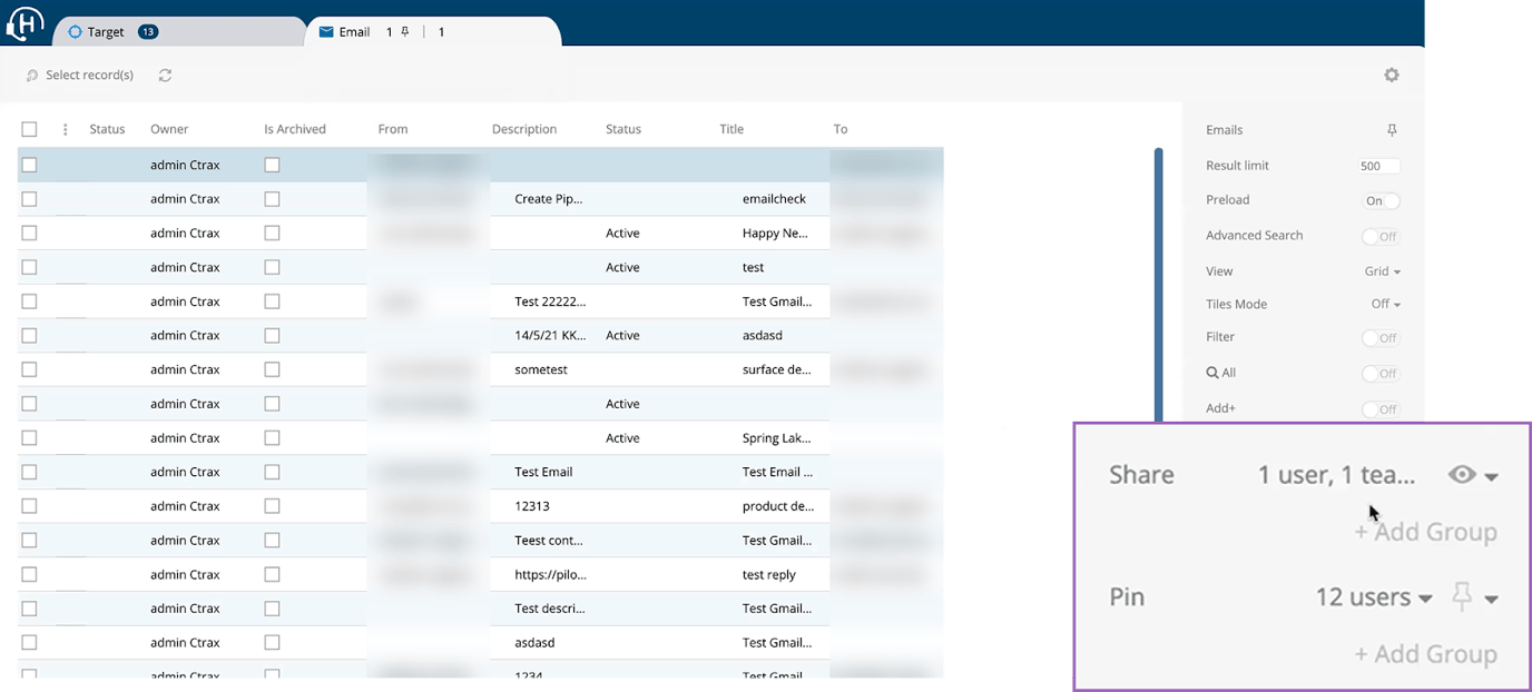 Share Views and Push Pins in Mass or With a Single Click